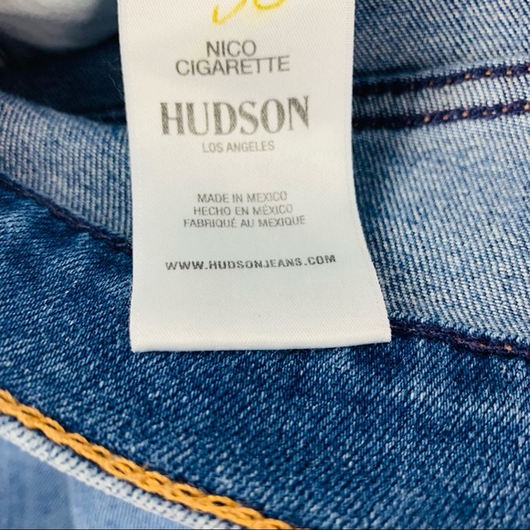🔥HUDSON🔥Nico Mid Rise Cigarette Ankle Denim Blue Jeans Size 28 NWT - Picture 7 of 7